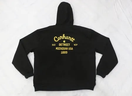 Upcycled Carhartt Back Print Hooded Jackets in mixed sizes and colours, Grade A/B.