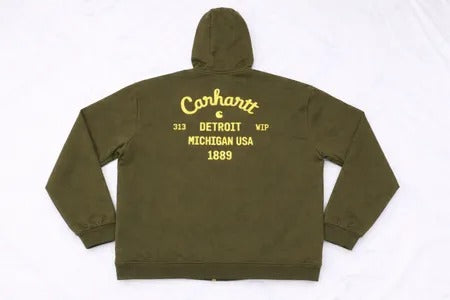 Upcycled Carhartt Back Print Hooded Jackets in mixed sizes and colours, Grade A/B.