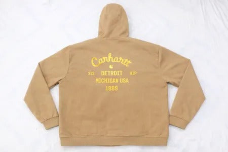 Upcycled Carhartt Back Print Hooded Jackets in mixed sizes and colours, Grade A/B.