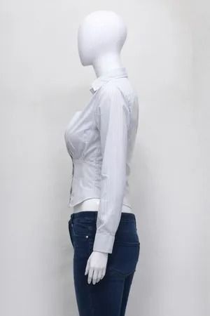 Upcycled Ralph Lauren Wrap-Front Cropped Shirts in mixed sizes and colours. Grade A/B.