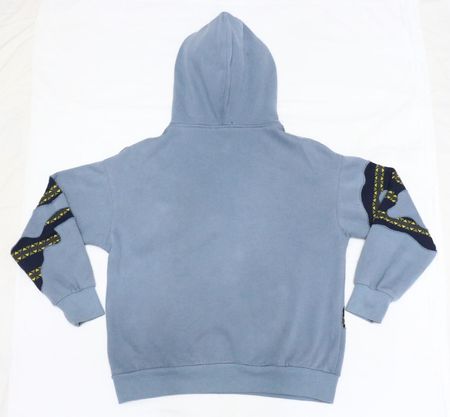 Upcycled African Print Patchwork Hoodies in mixed sizes and colours, Grade A/B.