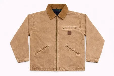 Upcycled Carhartt Corduroy Collar Denim Jackets in mixed sizes and colours. Grade A/B.