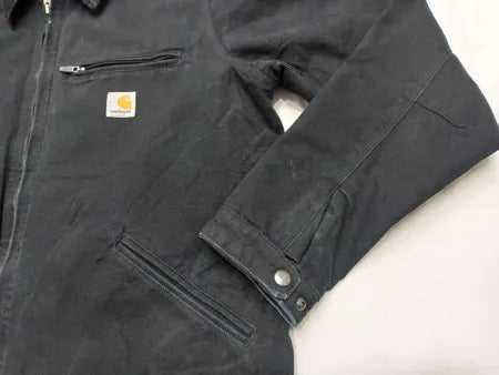  Upcycled Carhartt Black Zip-Front Workwear Jackets in mixed sizes and colours, Grade A/B.