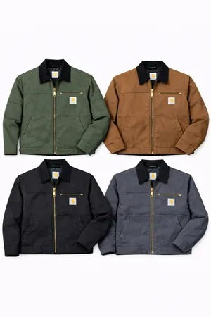 Upcycled Carhartt Zip-Front Workwear Jackets in mixed sizes and colours, Grade A/B.