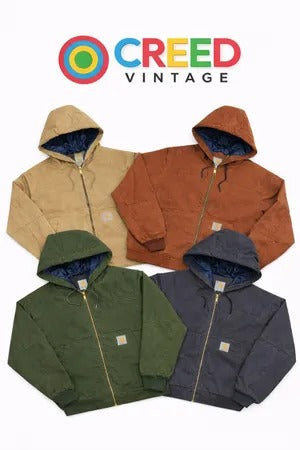 Upcycled Carhartt Hooded Jackets in mixed sizes and colours, Grade A/B.