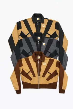 Upcycled Carhartt Geometric Panel Cropped Jackets in mixed sizes and colours, Grade A/B.