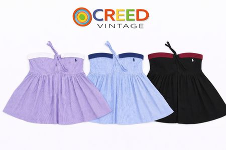  Upcycled Ralph Lauren Bow-Front Babydoll Tops in mixed sizes and colours, Grade A/B.