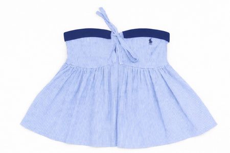  Upcycled Ralph Lauren Bow-Front Babydoll Tops in mixed sizes and colours, Grade A/B.