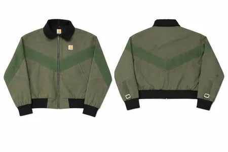 Upcycled Carhartt Two-Tone Cropped Workwear Jackets in mixed sizes and colours, Grade A/B.
