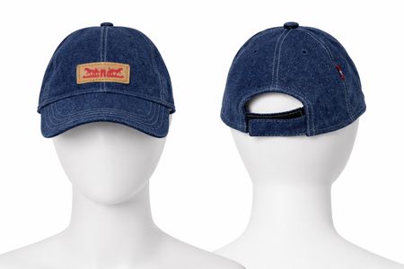 Upcycled Levi's Denim Baseball Caps  in mixed sizes and colours, Grade A/B.