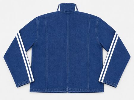 Upcycled Adidas Military-Style Denim Jackets in  mixed sizes and colours, Grade A/B.