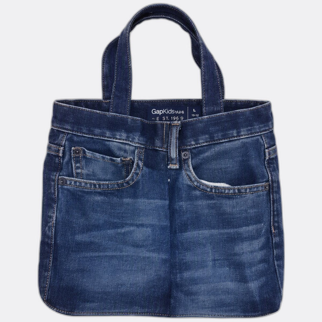 Upcycled Jeans Tote Bags  in mixed sizes and colours, Grade A/B.