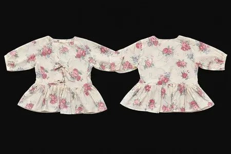 Upcycled Floral Peplum Blouses
 in mixed sizes and colours, Grade A/B.