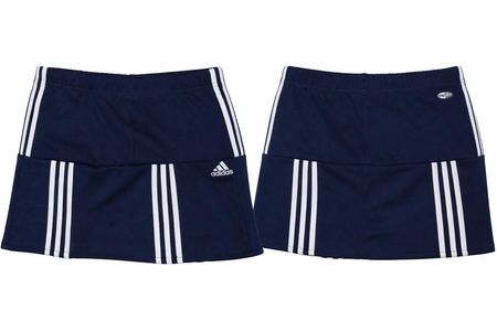Upcycled Adidas Stripe-Panel Mini Skirts  in mixed sizes and colours, Grade A/B.