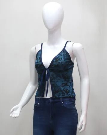 Upcycled Floral Tie-Front Camisole Tops in mixed sizes and colours, Grade A/B