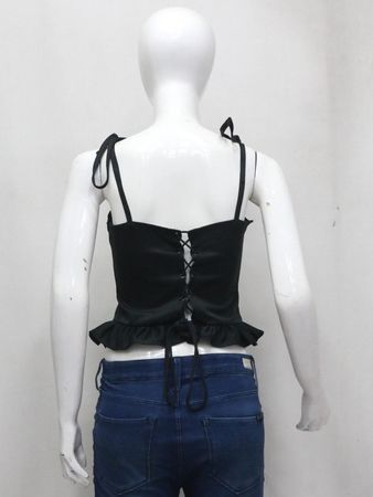 Upcycled Adidas Lace-Up Peplum Camisole Tops in mixed sizes and colours. Grade A/B.