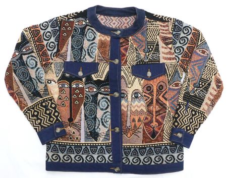 Upcycled Tapestry Patterned Bomber Jackets  in mixed sizes and colours, Grade A/B.