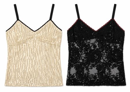 Upcycled Sequin Lace Camisole Tops  in mixed sizes and colours, Grade A/B.