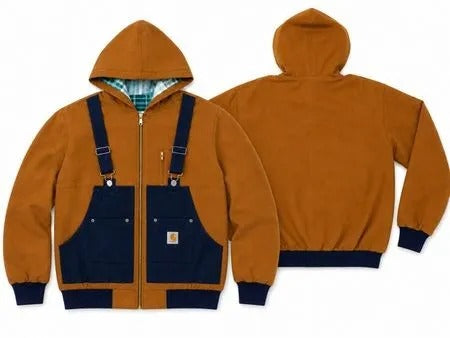 Upcycled Carhartt Utility Pocket Hooded Jackets in mixed sizes and colours. Grade A/B.