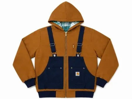 Upcycled Carhartt Utility Pocket Hooded Jackets in mixed sizes and colours. Grade A/B.