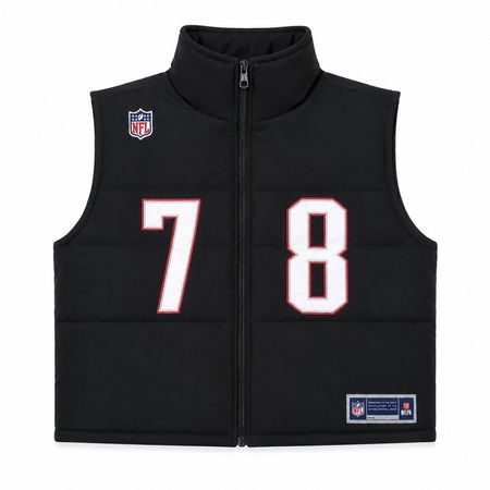 Upcycled Jersey Puffer Crop Vests in mixed sizes and colours, Grade A/B.