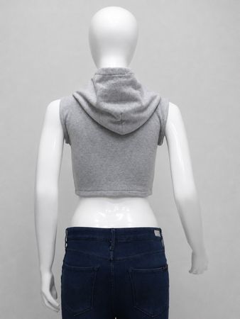 Upcycled Nike Sleeveless Cropped Zip Hoodies in mixed sizes and colours. Grade A/B.