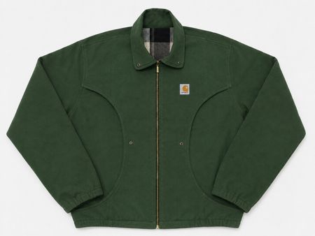 Upcycled Carhartt Zip-Front Utility Jackets  in mixed sizes and colours, Grade A/B.