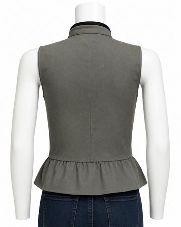 Upcycled Carhartt Military Peplum Vests in mixed sizes and colours, Grade A/B.