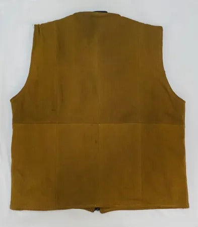Upcycled Carhartt Chevron-Panel Utility Vests in mixed sizes and colours, Grade A/B.