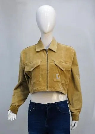 Upcycled Carhartt Corduroy Cropped Jackets in mixed sizes and colours, Grade A/B.