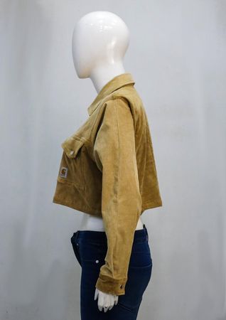 Upcycled Carhartt Two-Tone Suede Cropped Jackets  in mixed sizes and colours, Grade A/B.