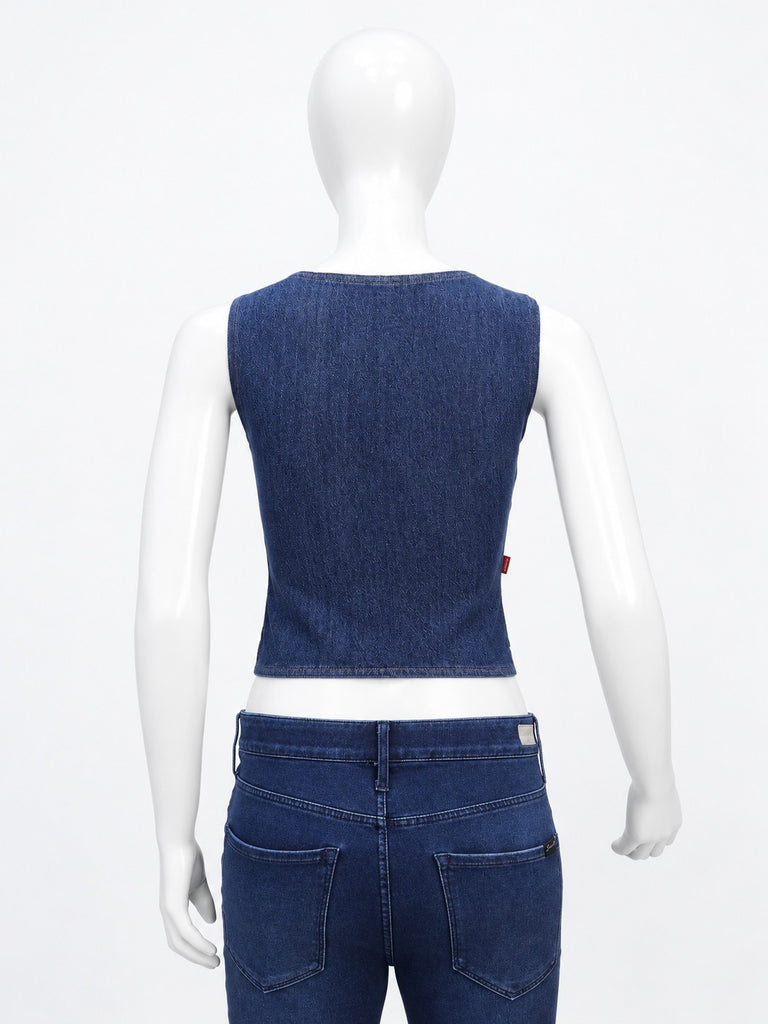 Upcycled Levi's Double Breasted Denim Vest in mixed sizes and colours, Grade A/B.