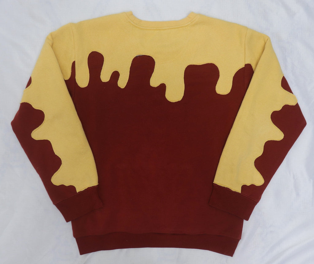  Upcycled Nike Flame-Panel Crewneck Sweatshirts in mixed sizes and colours, Grade A/B.
