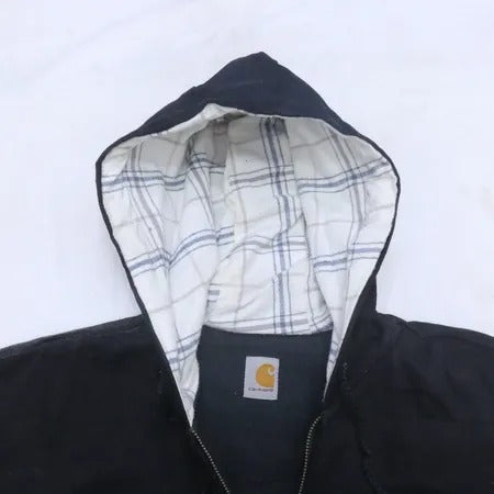 Upcycled Carhartt Black Hooded Workwear Jackets in mixed sizes and colours. Grade A/B.