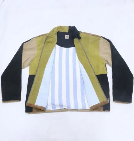 Upcycled Carhartt Colourblock Workwear Jackets in mixed sizes and colours, Grade A/B.