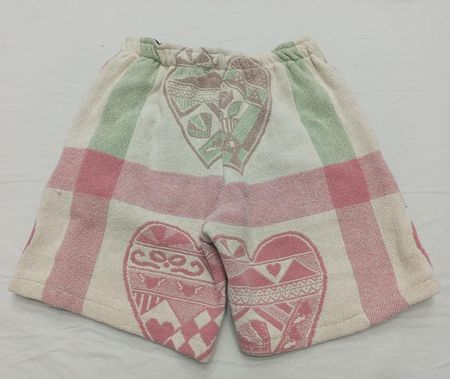 Upcycled Tapestry Heart Patchwork Shorts  in mixed sizes and colours, Grade A/B.