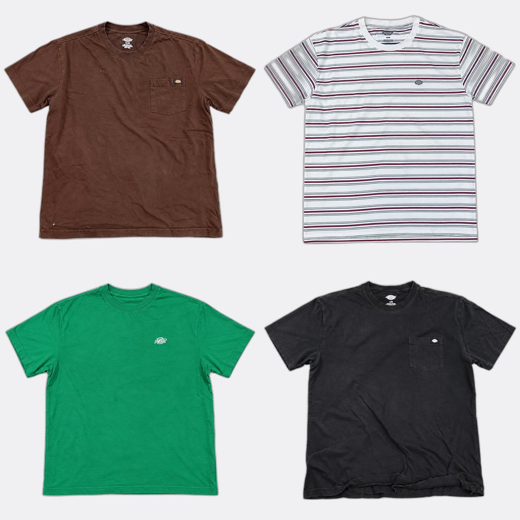 Vintage Dickies T-Shirts Bundle in mixed sizes and colours. Grade B/C.