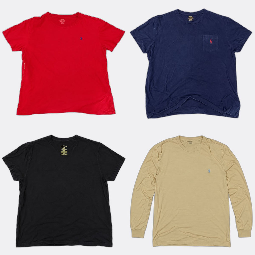 Vintage Polo T-Shirts Bundle in mixed sizes and colours. Grade B/C. 