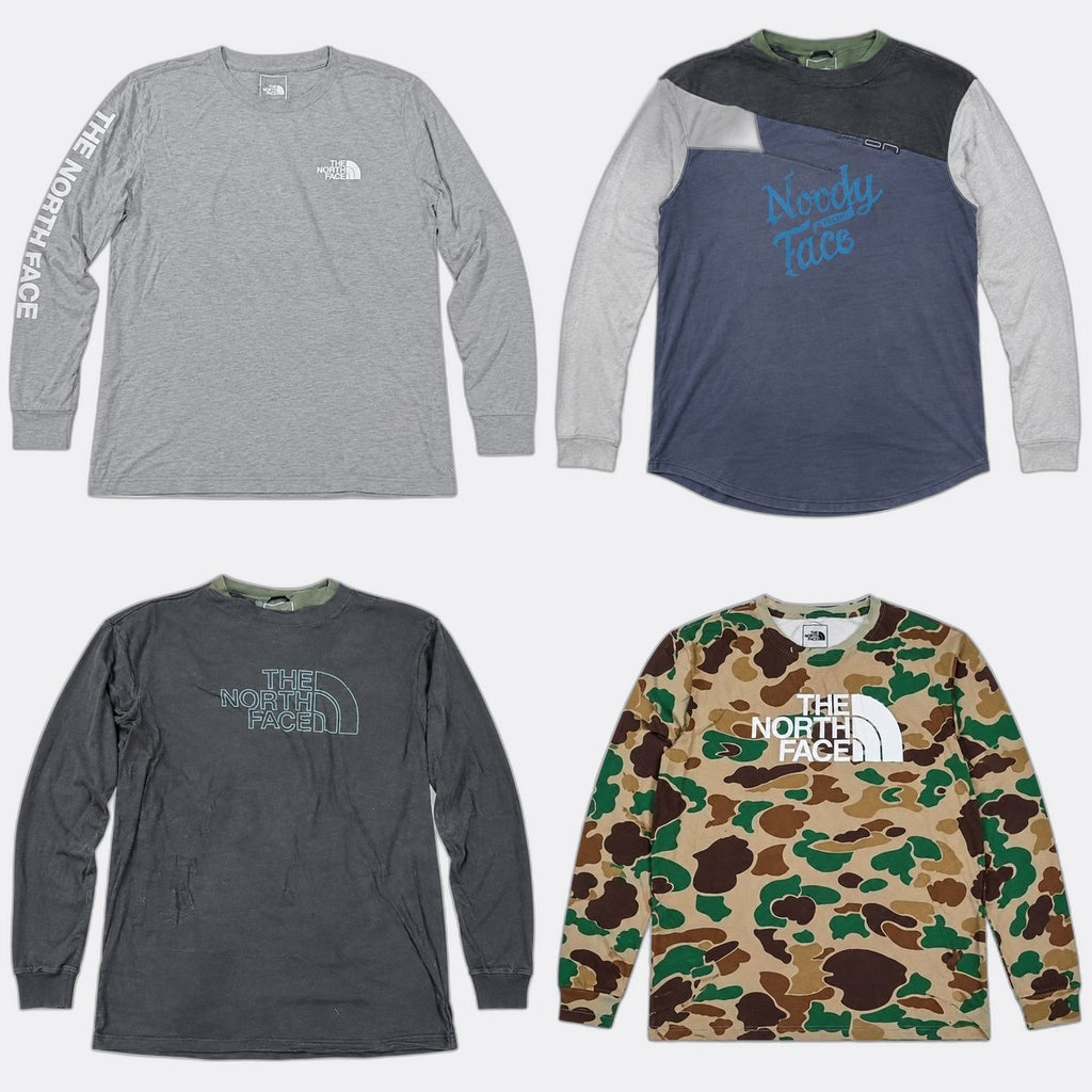 Vintage The North Face T-Shirts Bundle in mixed sizes and colours. Grade B/C. 