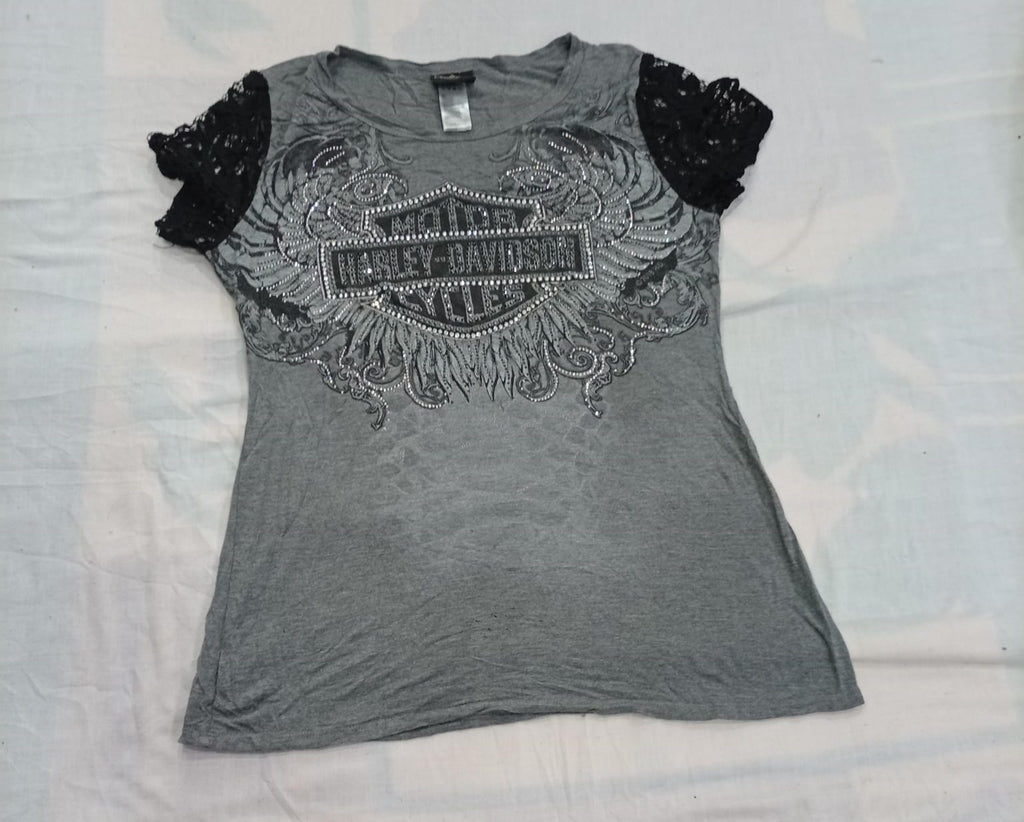 Vintage Harley Baby Tees in mixed sizes and colours. Grade A/B/C. 