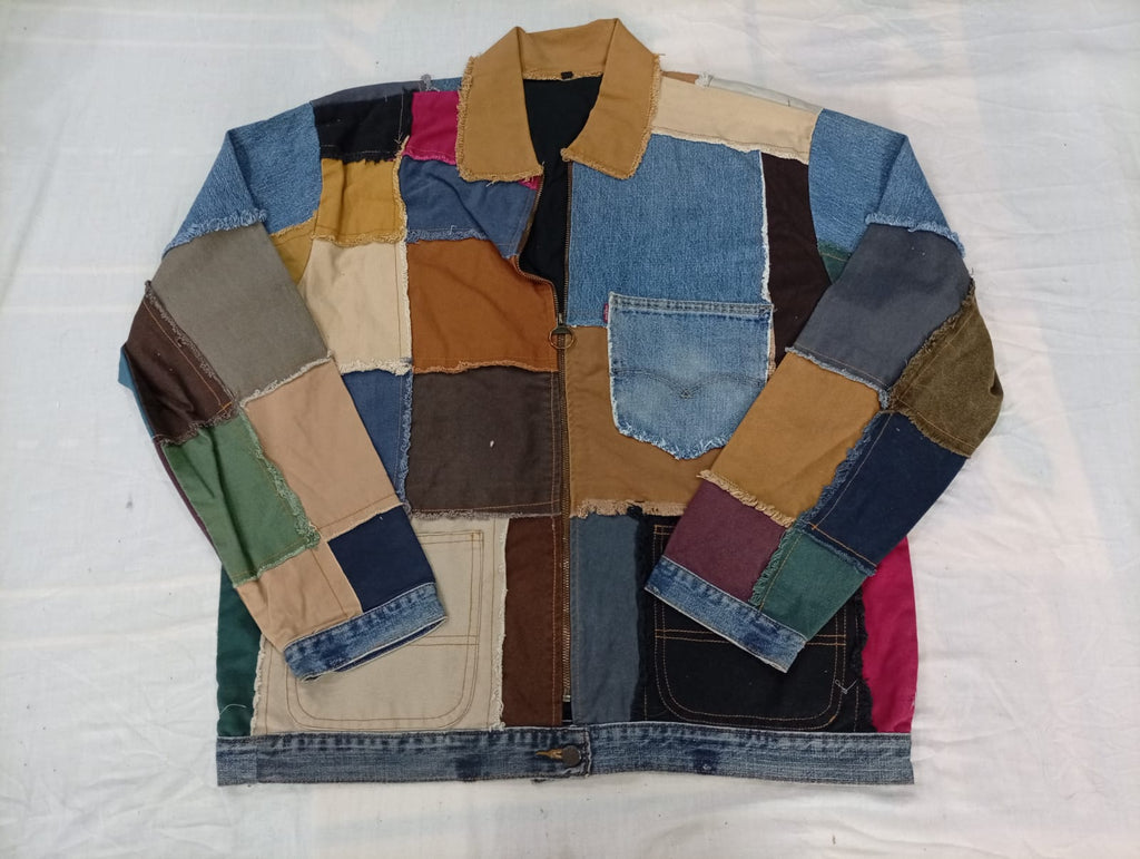 Upcycled Levi's Mixed Style Denim Jackets in mixed sizes and colours, Grade A/B/C.