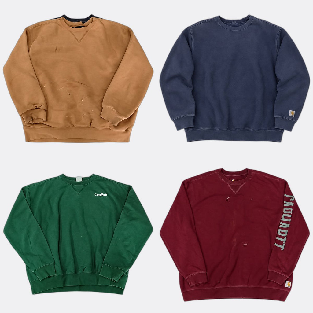 Vintage Carhartt Sweatshirts Bundle in mixed sizes and colours. Grade C.