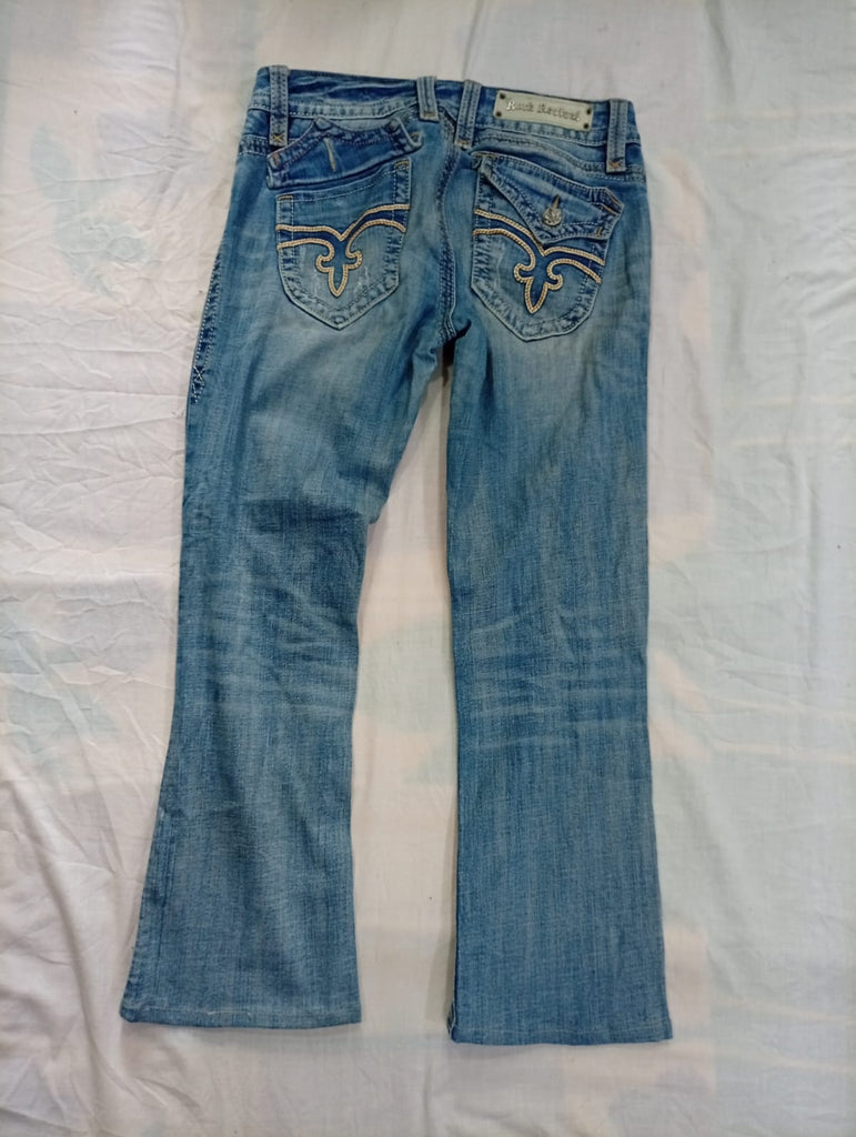 Vintage Rock Revival Flare and Straight Jeans Bundle in mixed sizes and colours. Grade B/C. 