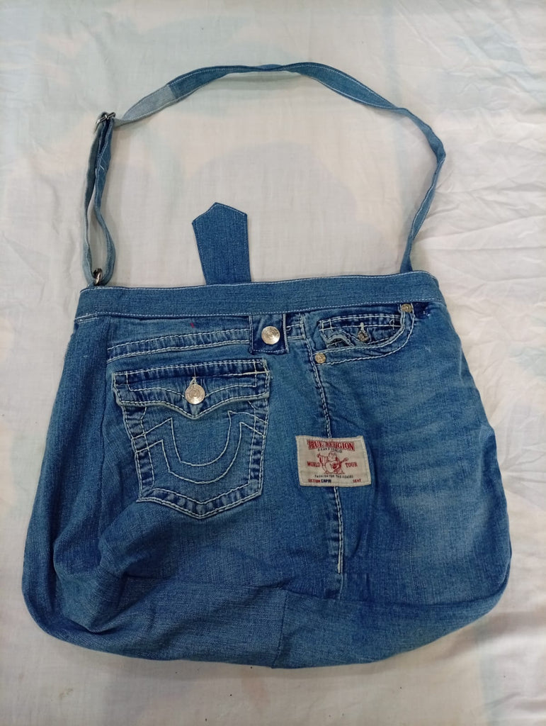 Upcycled True Religion Bags Bundle in mixed sizes and colours. Grade A/B/C. 