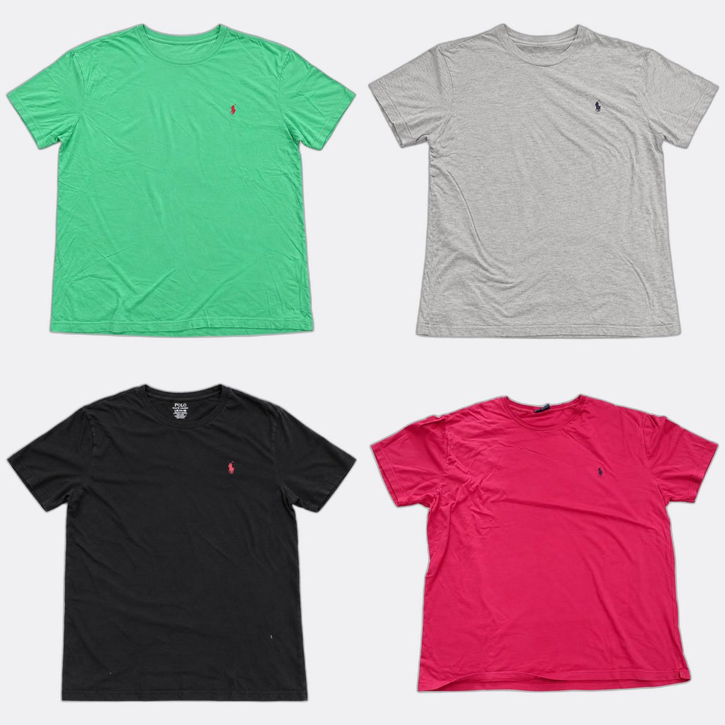 Vintage Polo T-Shirts Bundle in mixed sizes and colours. Grade A/B/C. 