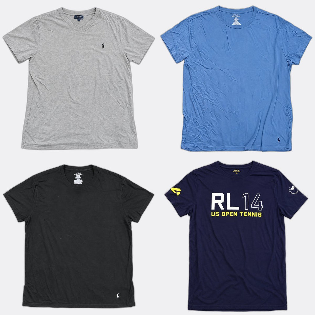 Vintage Polo T-Shirts Bundle in mixed sizes and colours. Grade B/C. 