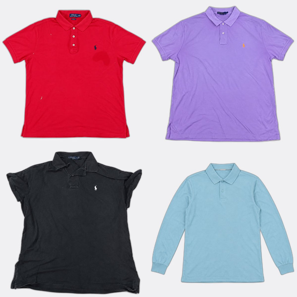 Vintage Polo T-Shirts Bundle in mixed sizes and colours. Grade B/C. 