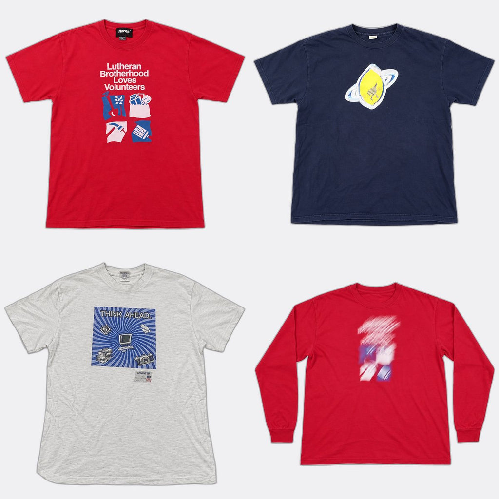 Vintage Single Stitch T-Shirts Bundle in mixed sizes and colours. Grade B/C. 