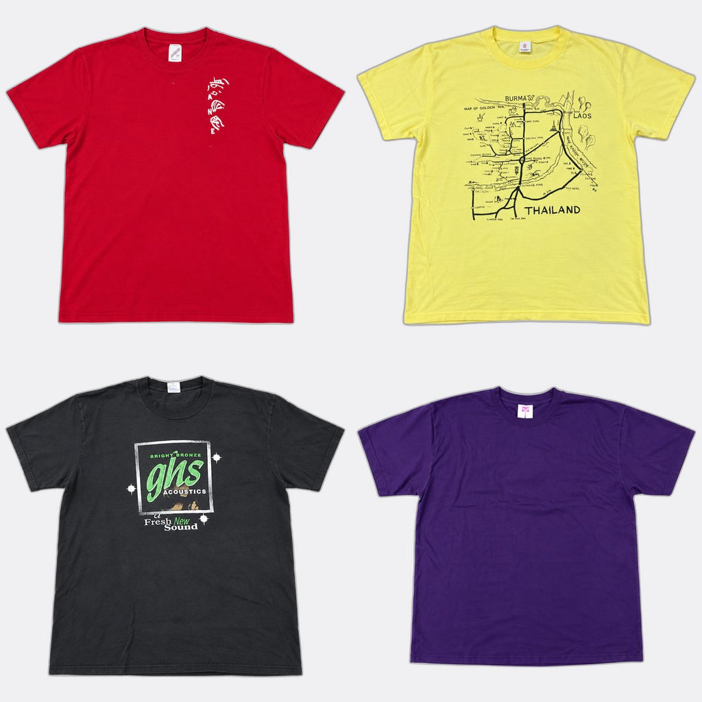 Vintage Single Stitch T-Shirts Bundle in mixed sizes and colours. Grade B/C. 