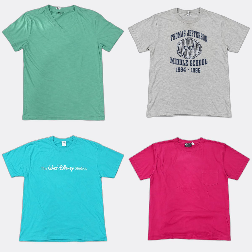 Vintage Single Stitch T-Shirts Bundle in mixed sizes and colours. Grade B/C.